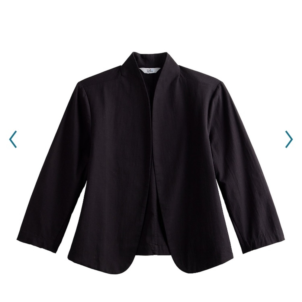 Croft and Barrow Open Front Jacket